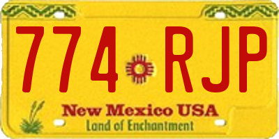 NM license plate 774RJP