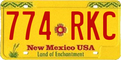 NM license plate 774RKC