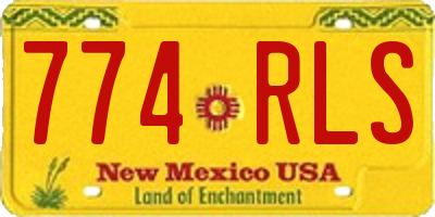 NM license plate 774RLS