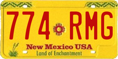 NM license plate 774RMG