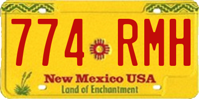 NM license plate 774RMH