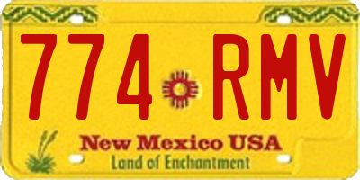 NM license plate 774RMV
