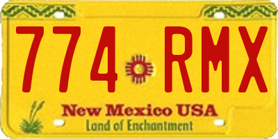 NM license plate 774RMX