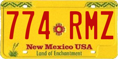 NM license plate 774RMZ