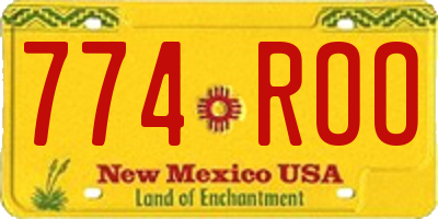 NM license plate 774ROO