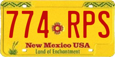 NM license plate 774RPS