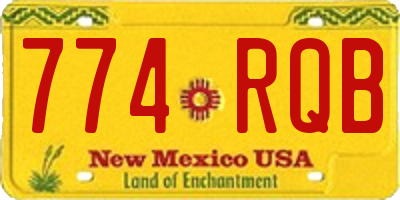 NM license plate 774RQB