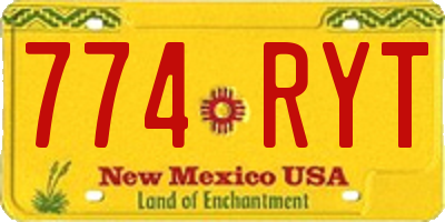 NM license plate 774RYT
