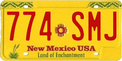 NM license plate 774SMJ