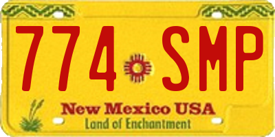 NM license plate 774SMP