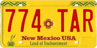NM license plate 774TAR