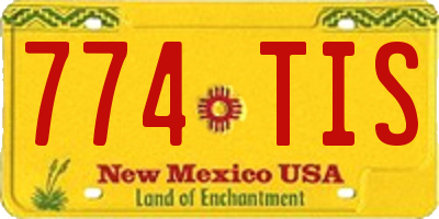 NM license plate 774TIS