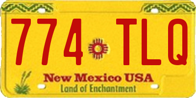 NM license plate 774TLQ