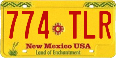 NM license plate 774TLR