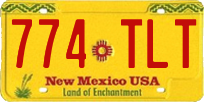 NM license plate 774TLT