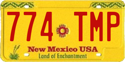 NM license plate 774TMP
