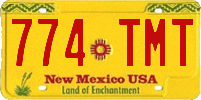 NM license plate 774TMT