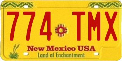 NM license plate 774TMX