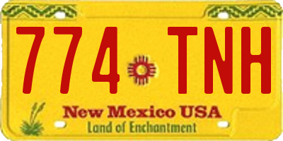 NM license plate 774TNH