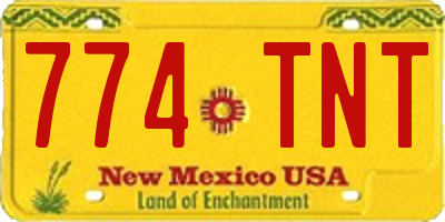 NM license plate 774TNT
