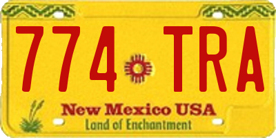 NM license plate 774TRA