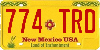 NM license plate 774TRD