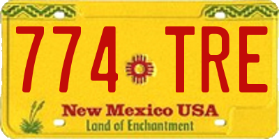 NM license plate 774TRE