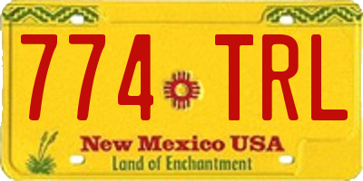 NM license plate 774TRL