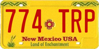 NM license plate 774TRP