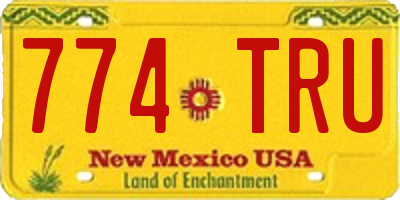 NM license plate 774TRU