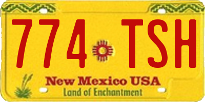 NM license plate 774TSH