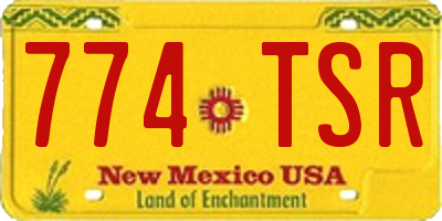 NM license plate 774TSR