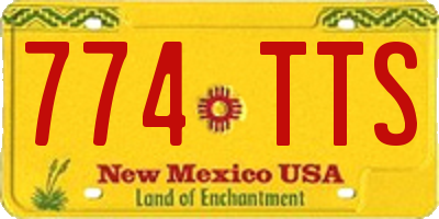 NM license plate 774TTS