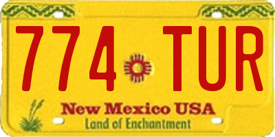 NM license plate 774TUR