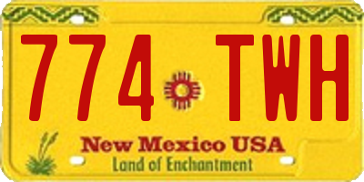 NM license plate 774TWH