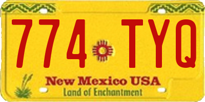 NM license plate 774TYQ