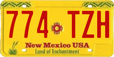 NM license plate 774TZH