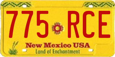NM license plate 775RCE