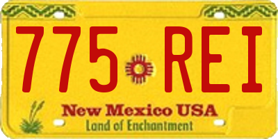 NM license plate 775REI