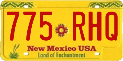 NM license plate 775RHQ