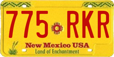 NM license plate 775RKR