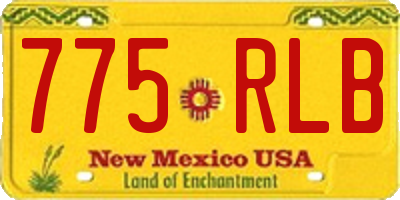 NM license plate 775RLB