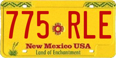 NM license plate 775RLE
