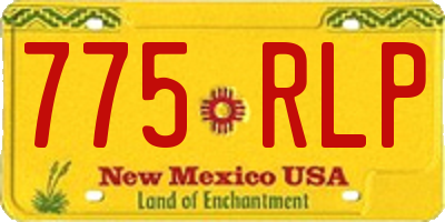 NM license plate 775RLP