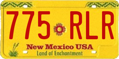 NM license plate 775RLR