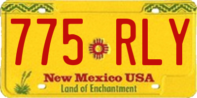 NM license plate 775RLY