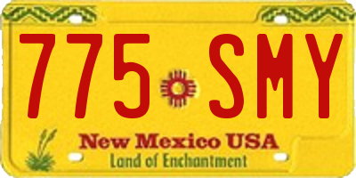 NM license plate 775SMY