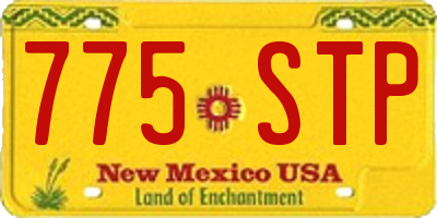 NM license plate 775STP