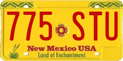NM license plate 775STU