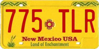 NM license plate 775TLR